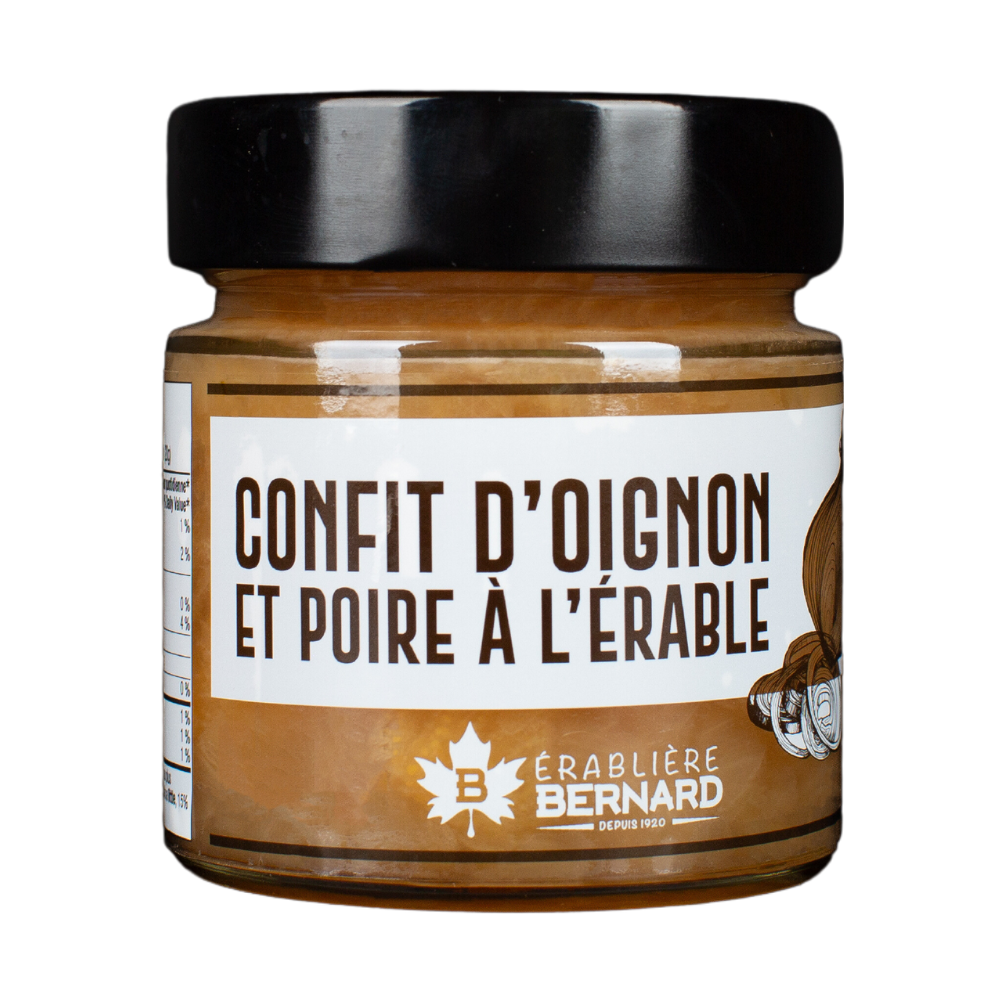 CONFIT D'OIGNONS ET POIRES À L'ÉRABLE | DE L'ÉRABLIÈRE À L'ASSIETTE