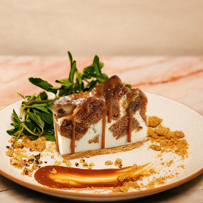 PORTION de GÂTEAU | CHEESECAKE AU GÂTEAU DE CAROTTES + CARAMEL